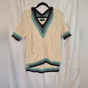 Weekend Max Mara V-Neck Knit Sweater with Pockets Size M